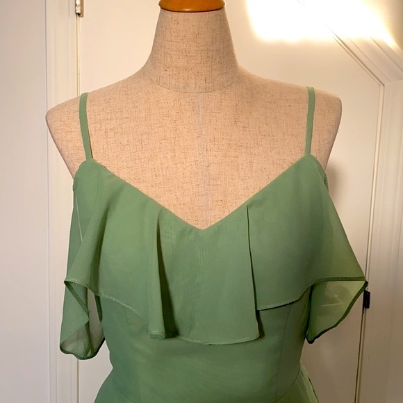 NWOT!WellBridal Women's A-line Chiffon Short Dress - Picture 2 of 8